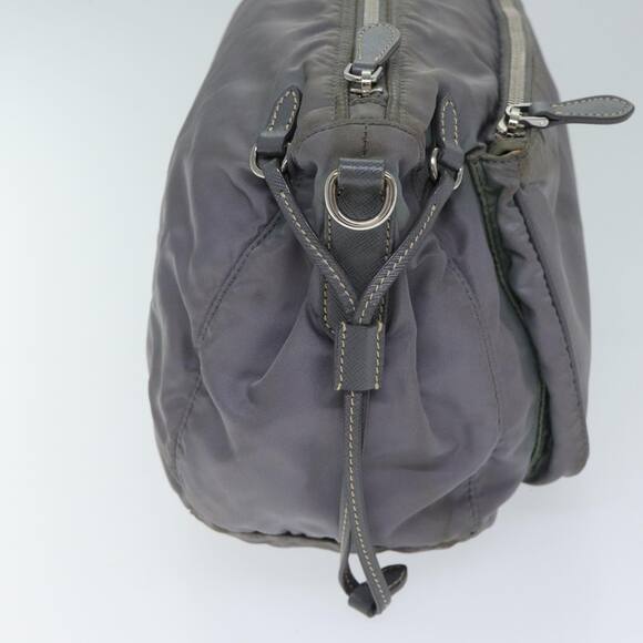 PRADA Shoulder Bag Nylon Gray - Picture 5 of 9